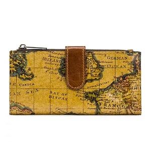 Patricia Nash Nazari Bifold Wallet European Map